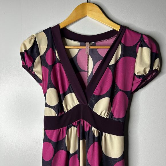 Vintage Rue 21 Y2K Babydoll Fairy Grunge Top Size M Burgundy 90S Preppy - Picture 10 of 12